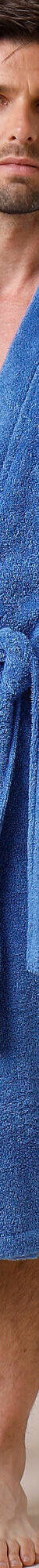 Peignoir mixte adulte uni coton éponge bouclette col kimono personnalisé (bleu dur) Peignoir mixte adulte uni coton éponge bouclette col kimono personnalisé (bleu dur)